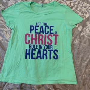 Regular bright green T-shirt